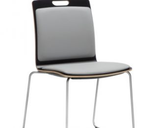 Krzesła konferencyjne Com - tapicerowane bez podłokietników