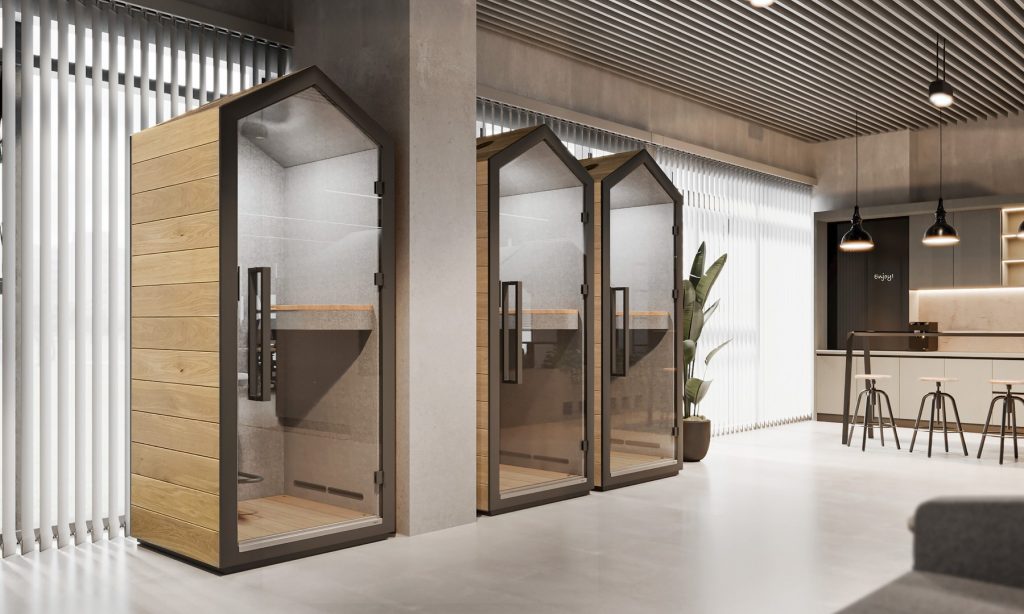 budka akustyczna 1-osobowa