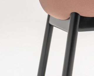Krzesło Baltic Soft Duo z podstawą drewnianą