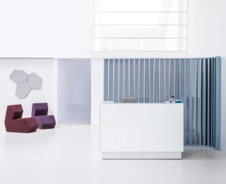 Panele akustyczne ścienne Bazalto - wizualizacje