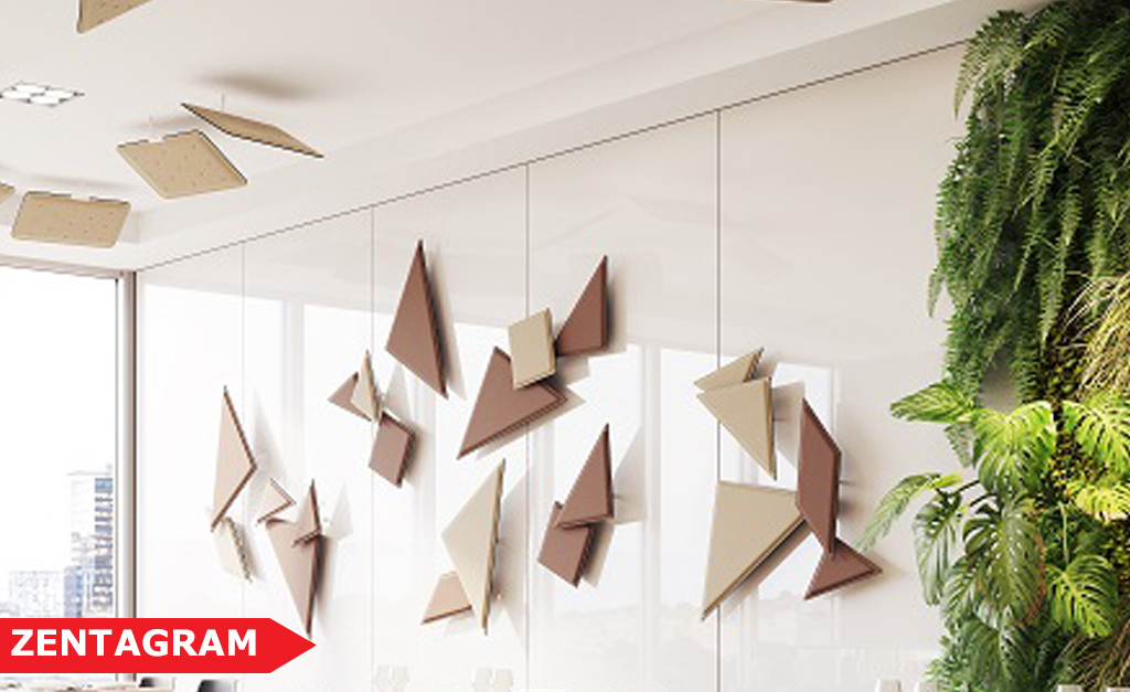 ścienne panele akustyczne Zen Tangram